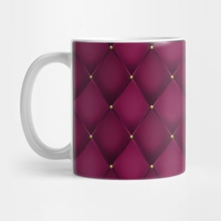 Burgundy and Gold Mug